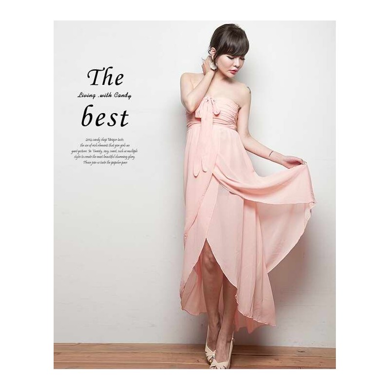 WD21215 Elegant Dress Pink