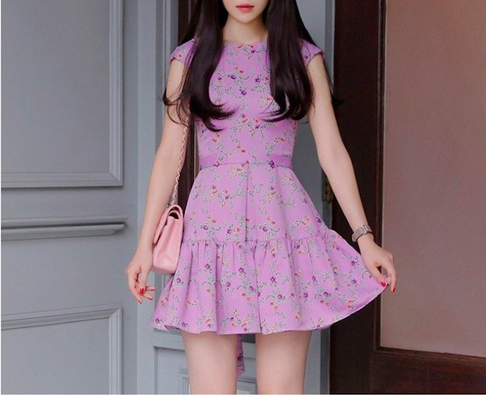 WD21216 Sweet Dress Purple