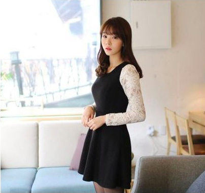 WD21220 Pretty Dress Black