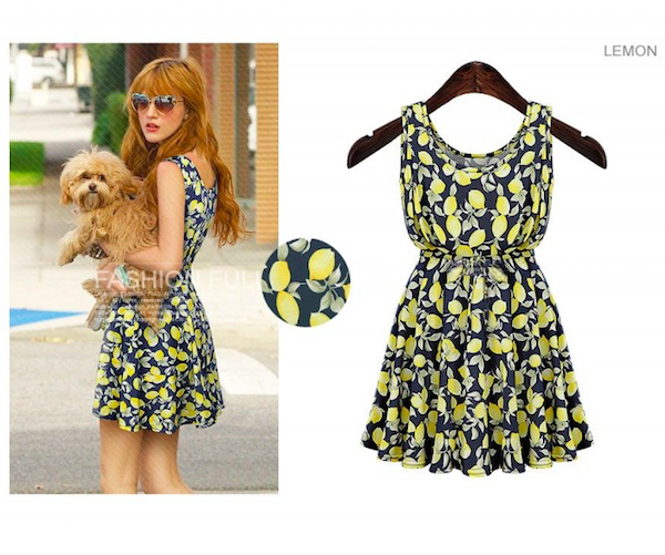 WD21222 Fashion Sleeveless Dress As Picture