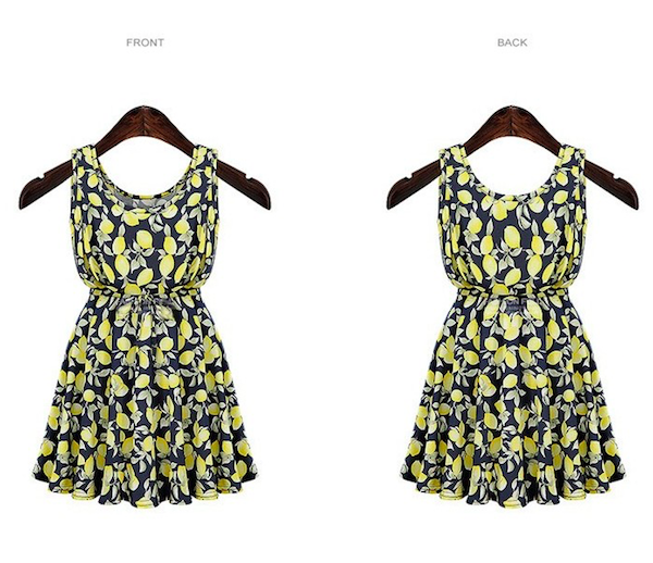 WD21222 Fashion Sleeveless Dress As Picture