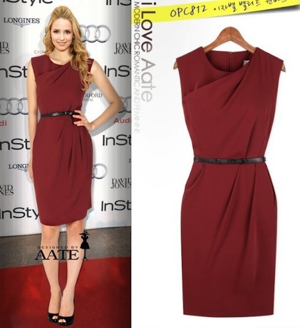 WD21229 Stylish Dress Red