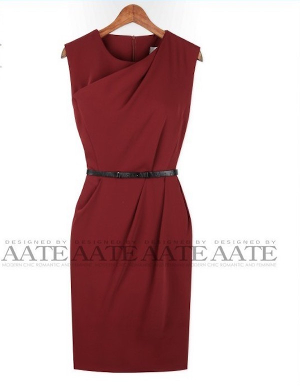 WD21229 Stylish Dress Red