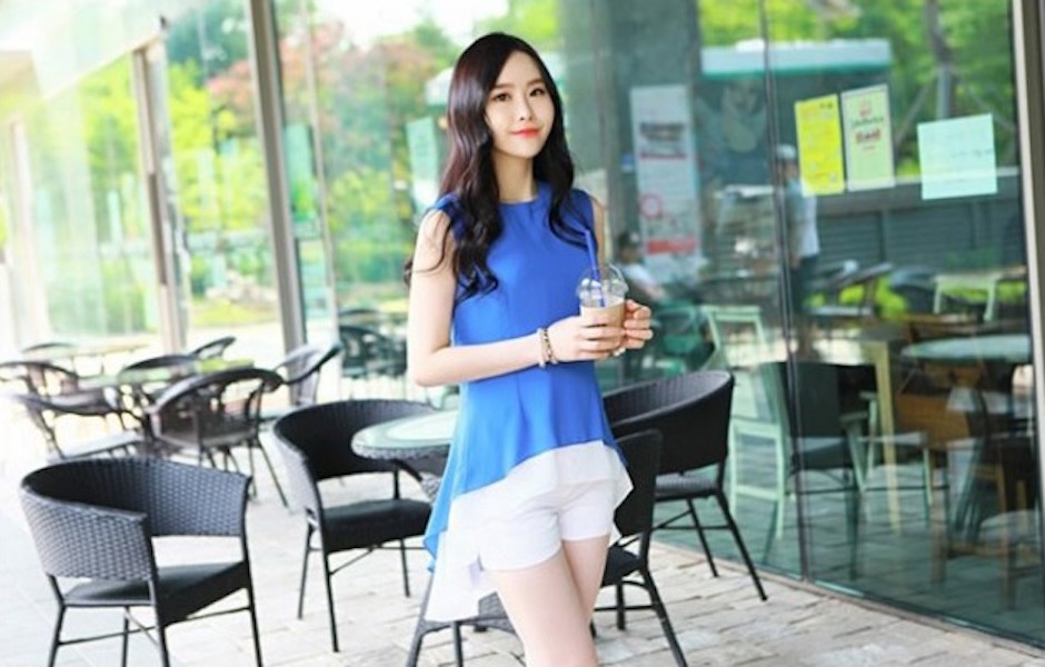 WT21233 Fashion Top Blue