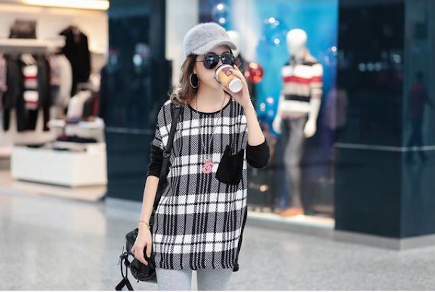 WT21235 Korea Fashion Top As Picture