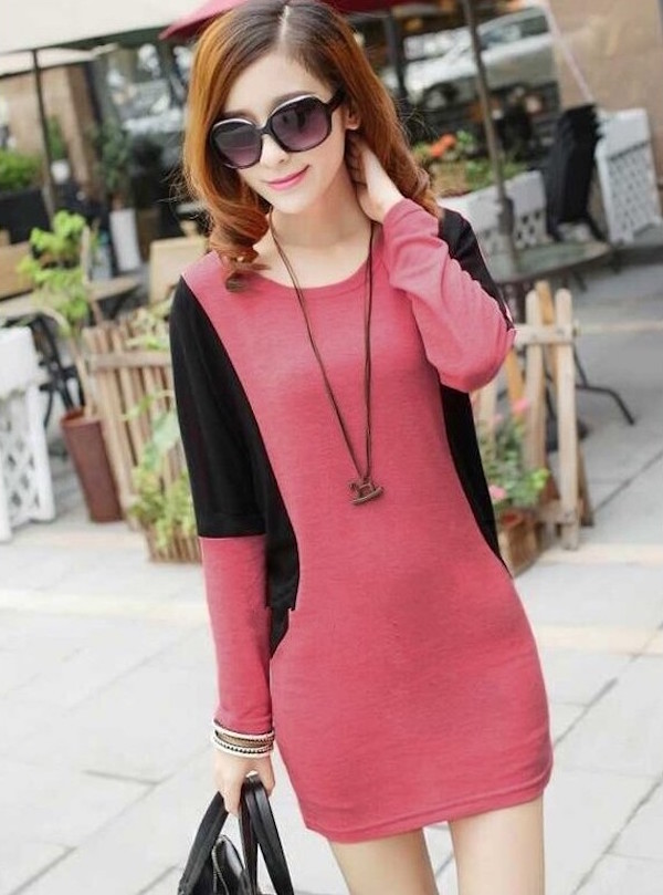 WD21347 Stylish Dress Pink