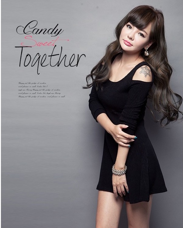 WD21352 Lovely Dress Black