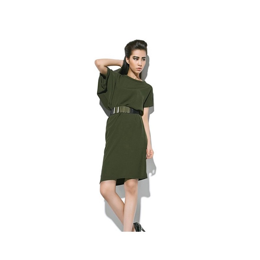 WD21358 Stylish Dress Green