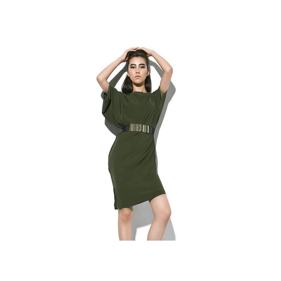 WD21358 Stylish Dress Green