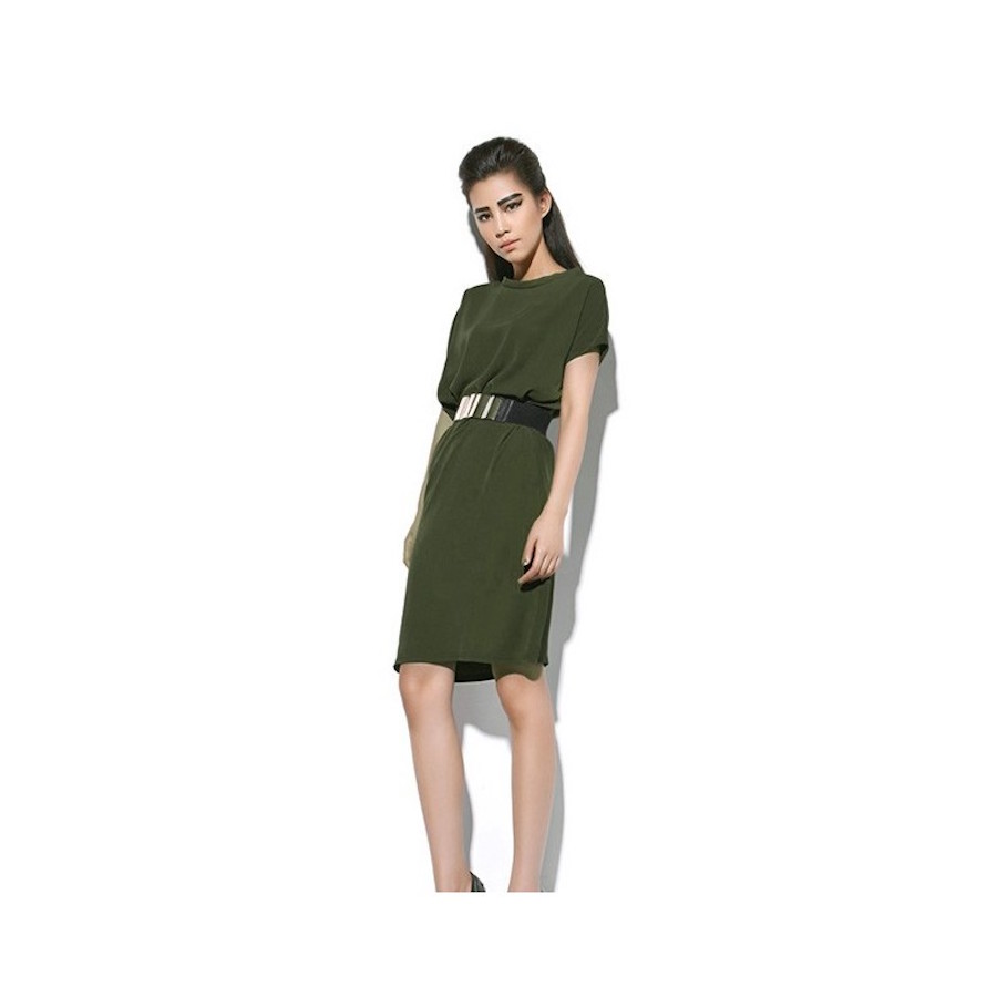 WD21358 Stylish Dress Green