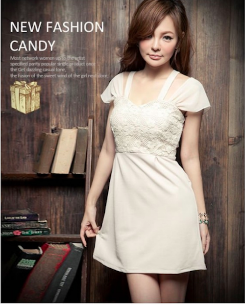 WD21365 Lovely Dress White