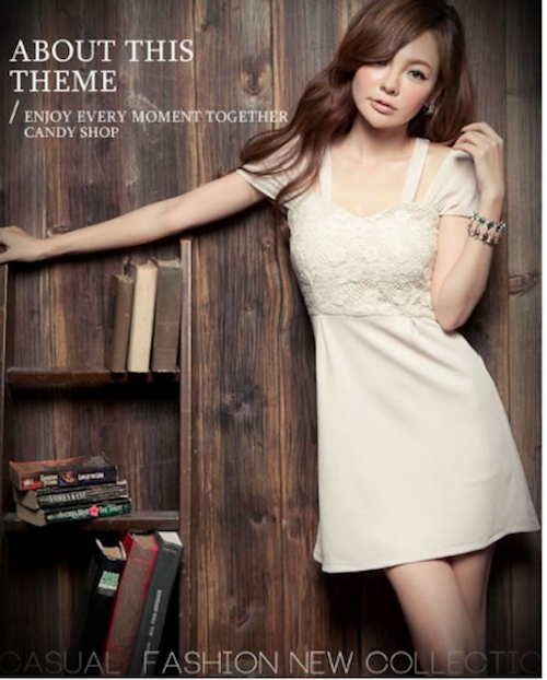 WD21365 Lovely Dress White