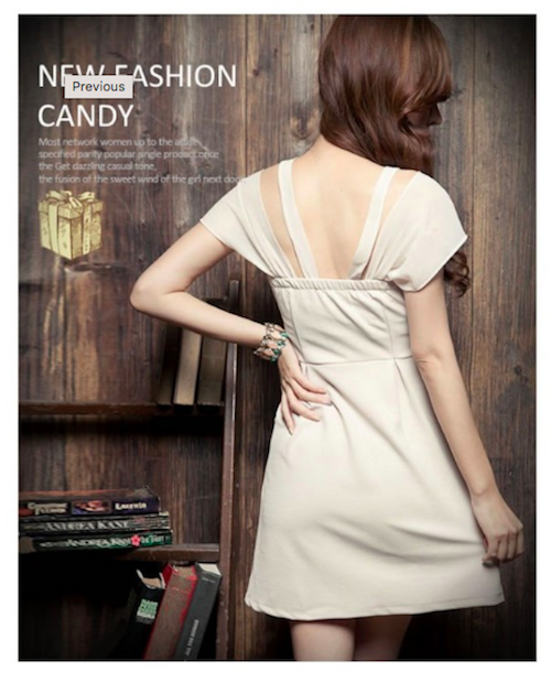 WD21365 Lovely Dress White