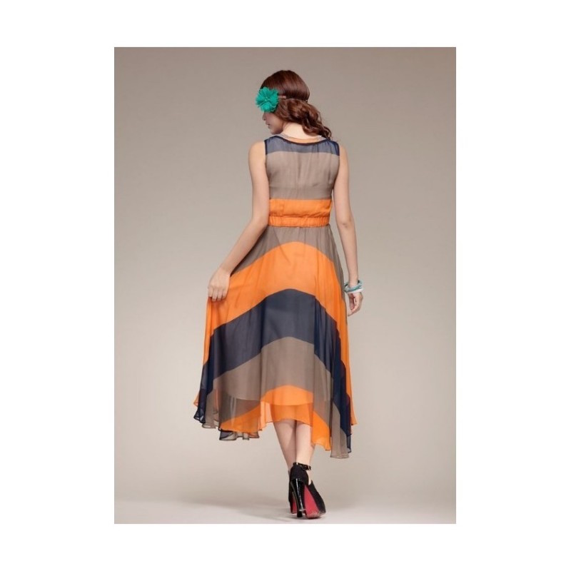 SD21367 Elegant Dress Orange