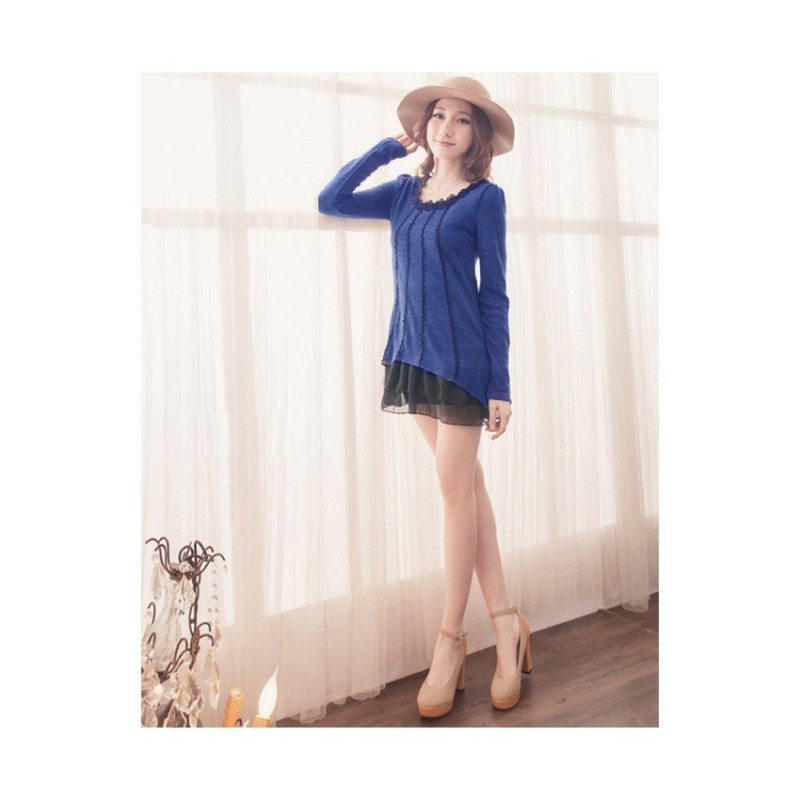 WT21375 Pretty Top Blue