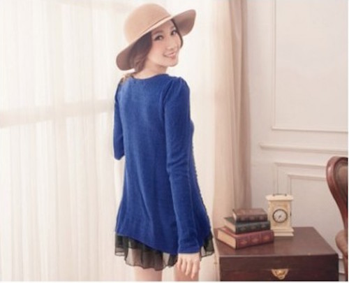 WT21375 Pretty Top Blue