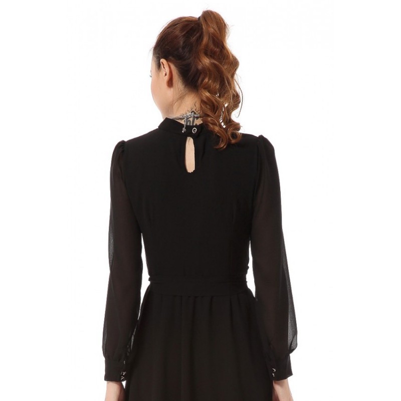 WD21398 Elegant Dress Black