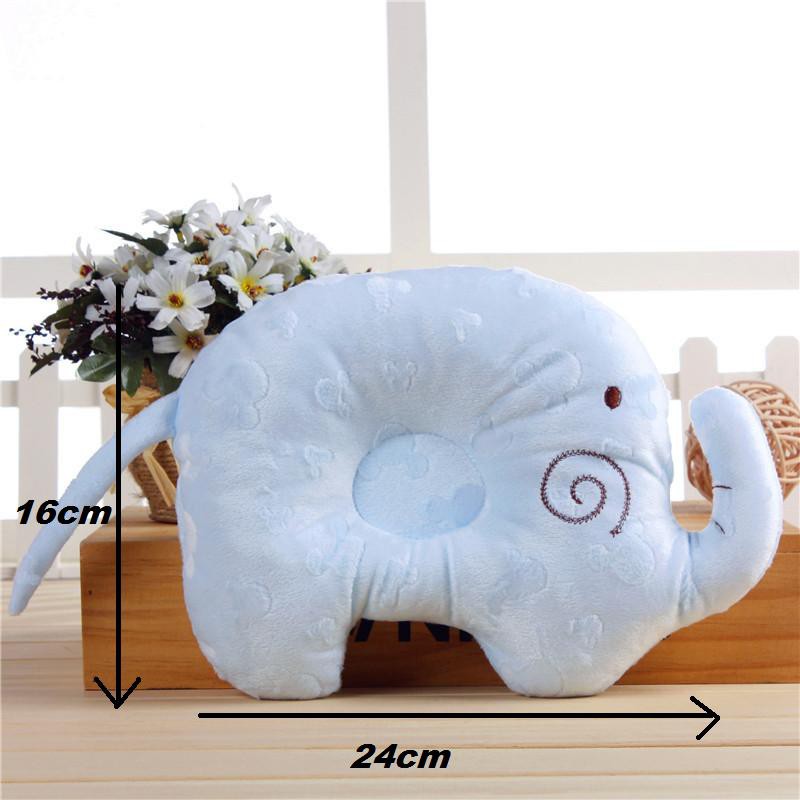 SH-609 Baby/Infant Head Shaping ELEPHANT Pillow Blue