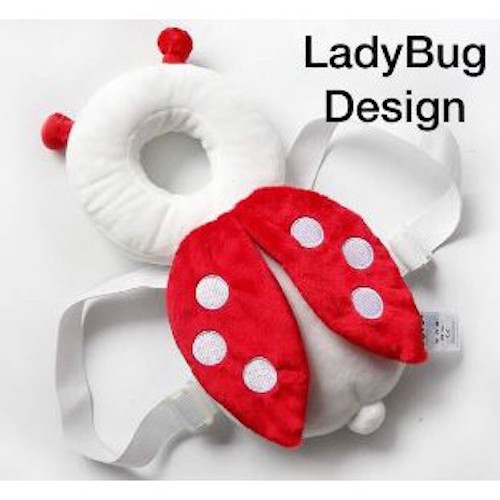 SH-611 Baby/Toddler Head Protection Pillow Cushion Pad Lady Bug Design