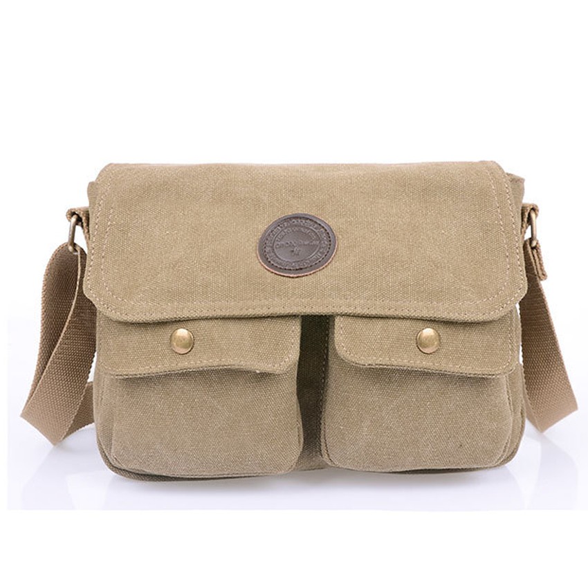 KW80281 Retro Style Sling Bag Khaki