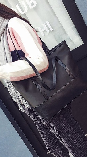 KW80282 Women Tote Bag Black