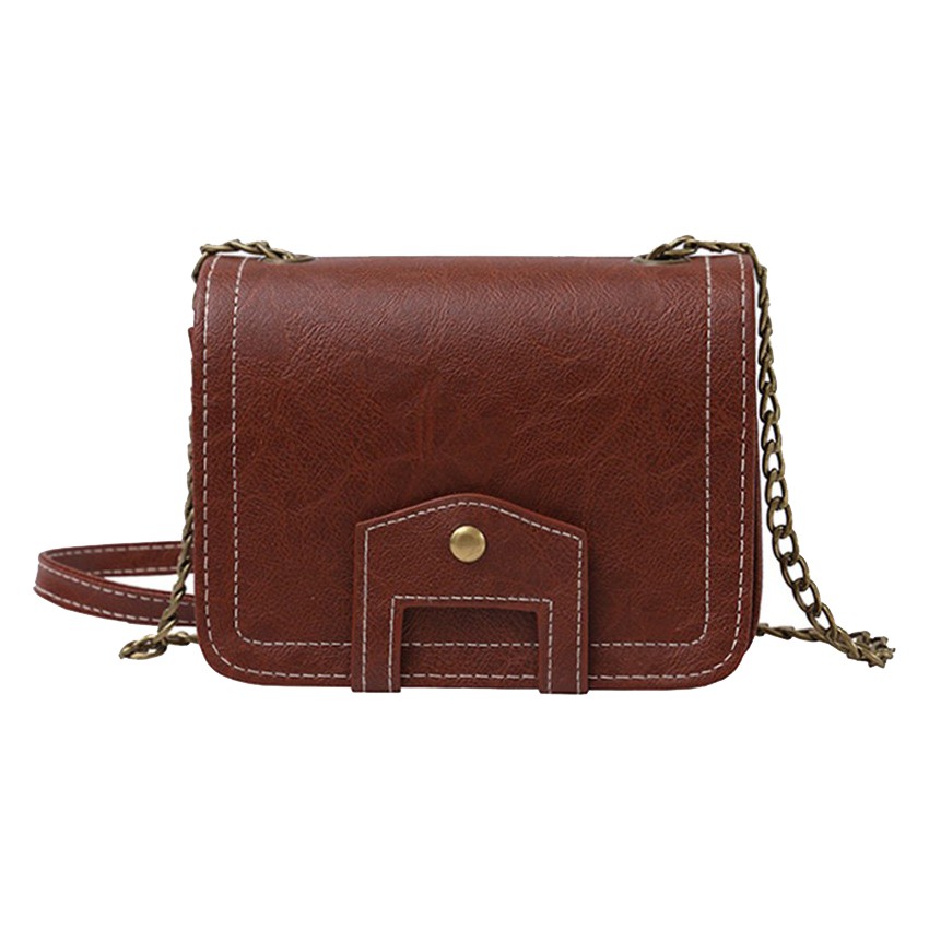 KW80289 Trendy Fashion Bag Dark Brown