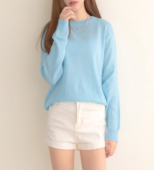 KT0038 Fashion Sweater Blue