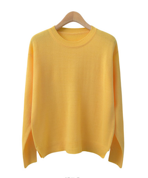 KT0038 Fashion Sweater Yellow