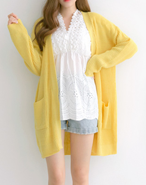 KT0042 Charming Cardigan Mustard