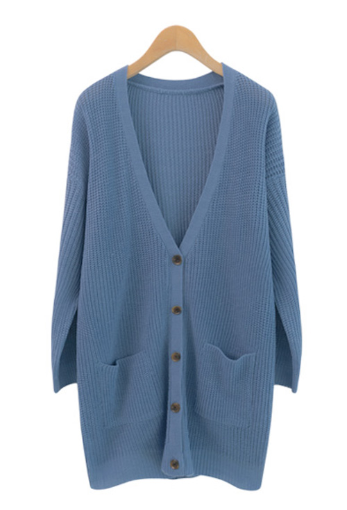 KT0043 Trendy Cardigan Blue