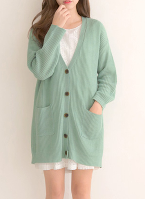 KT0043 Trendy Cardigan Mint