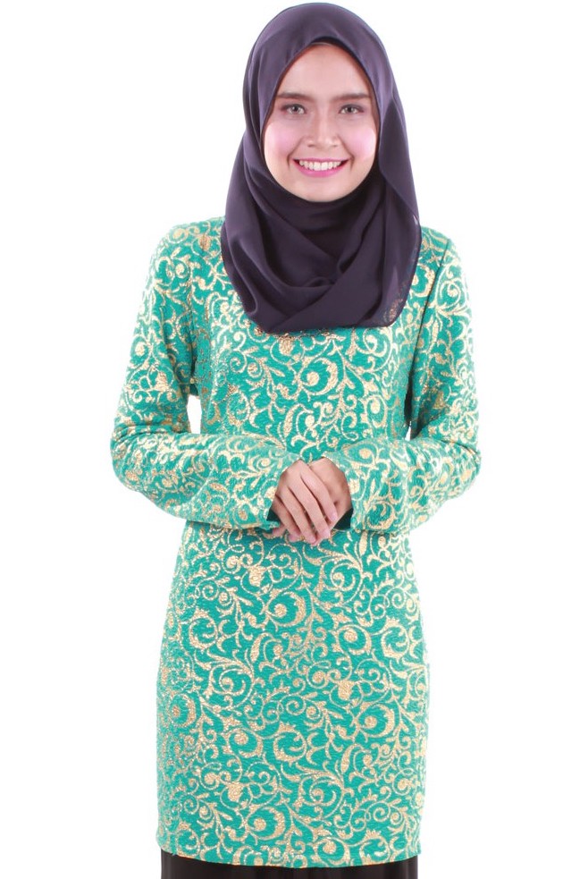 MH002 Stylish Blouse Turquoise