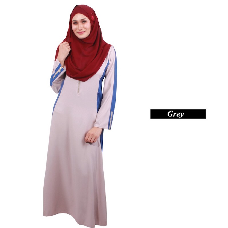 MH004 Charming Jubah Grey