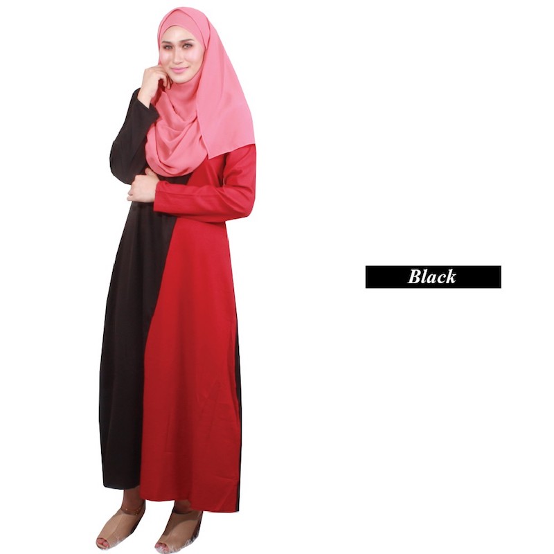 MH008 Pretty Jubah Black