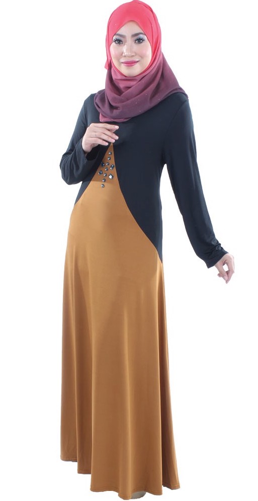 MH014 Trendy Jubah Black