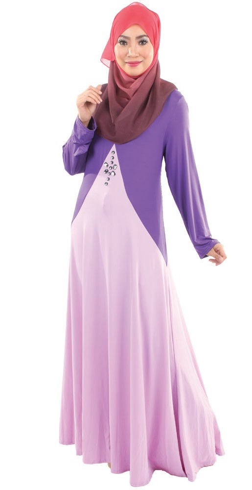 MH014 Trendy Jubah Purple