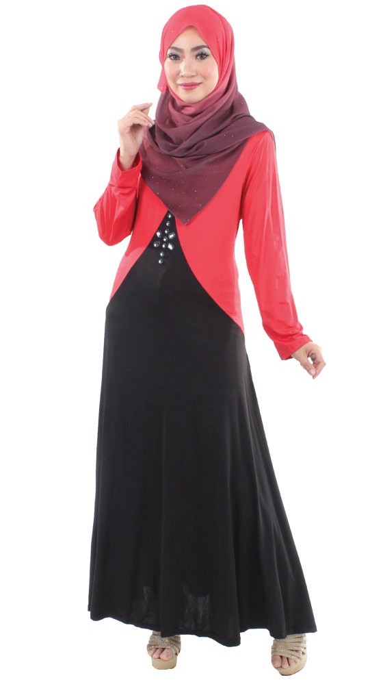 MH014 Trendy Jubah Red