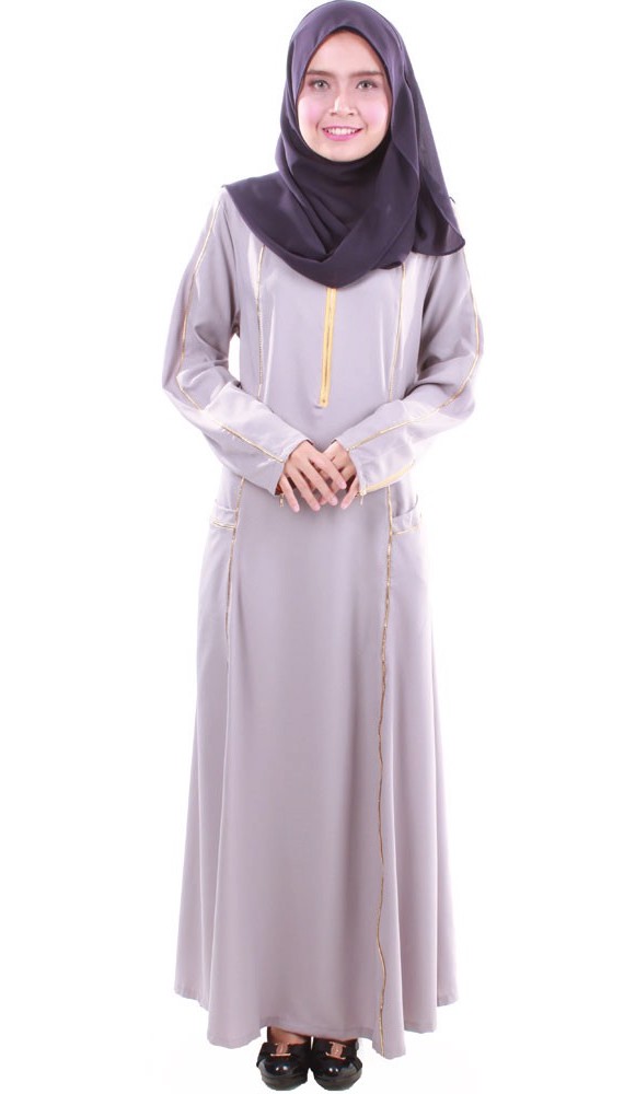 MH020 Fashion Jubah Grey