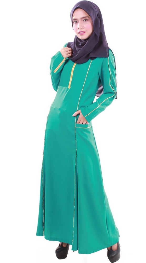 MH020 Fashion Jubah Turquoise