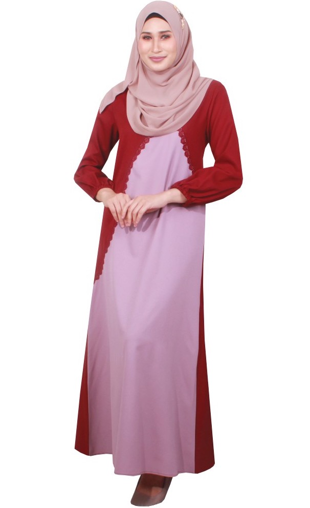 MH022 Charming Jubah Maroon