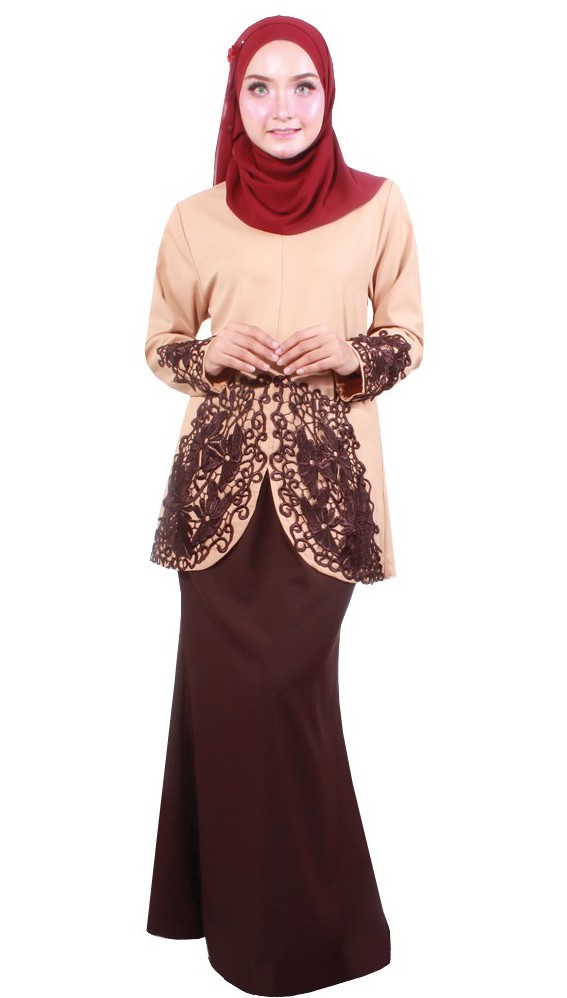 MH033 Fashion Baju Kurung Gold