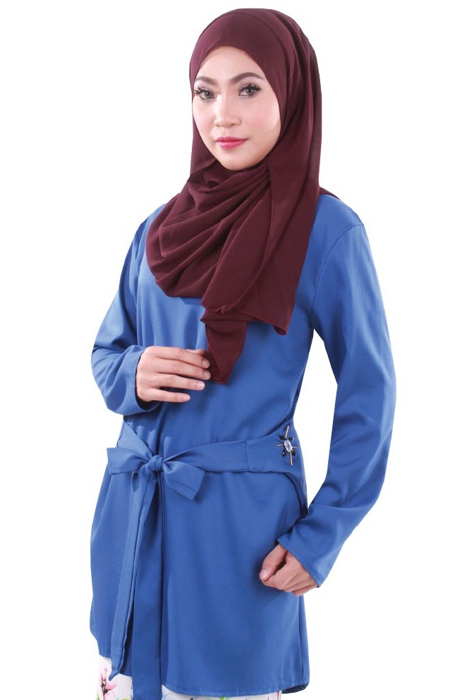 MH042 Pretty Blouse Blue