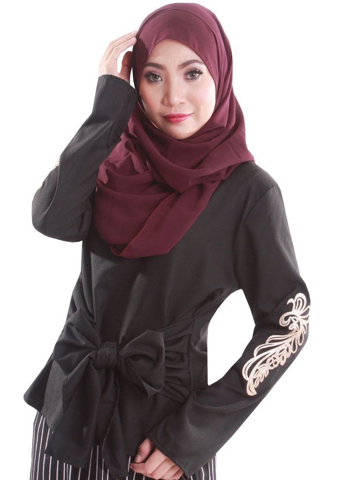 MH055 Fashion Blouse Black