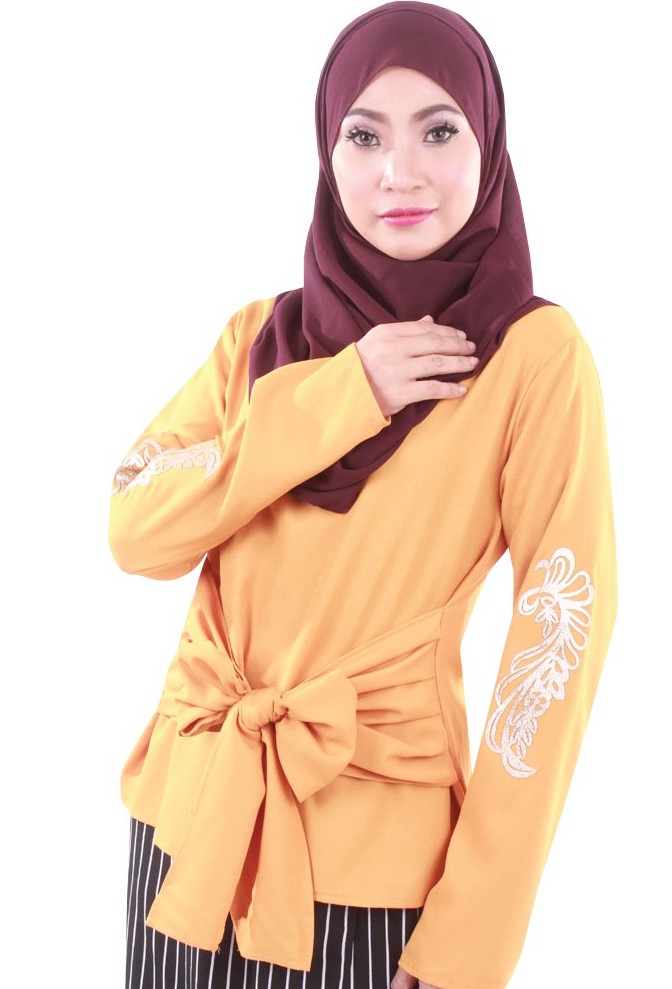 MH055 Fashion Blouse Mustard