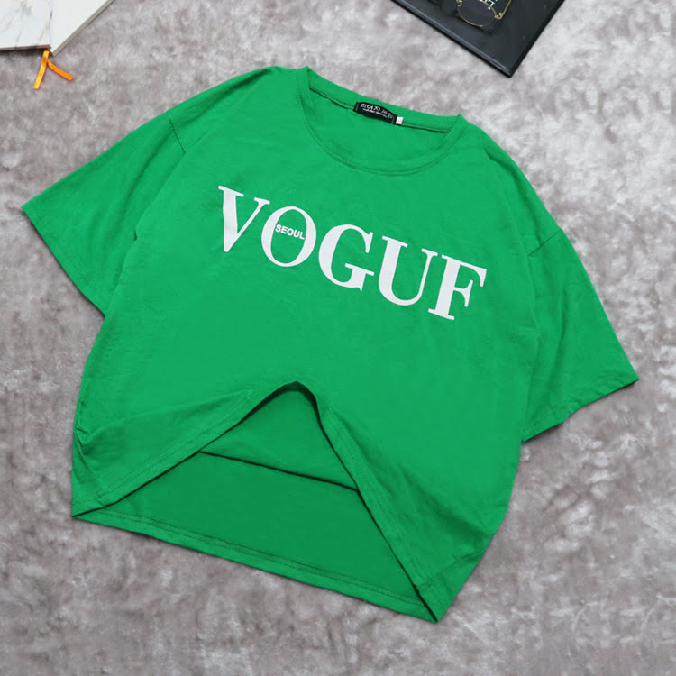 QA-391 Women Casual Graphic Shirt Green