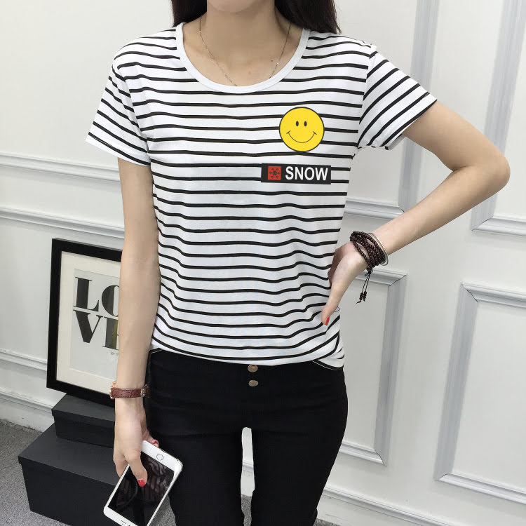 QA-392 Women Korean Fashion Casual Top Snow