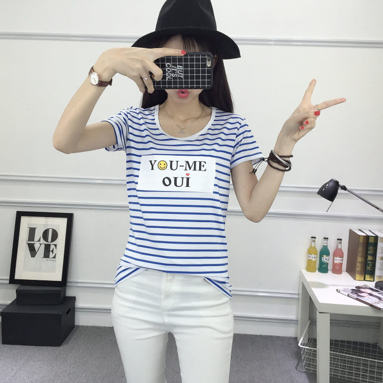 QA-392 Women Korean Fashion Casual Top You Me