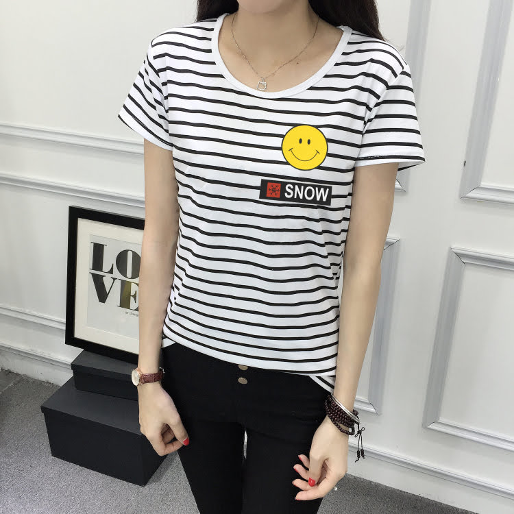 QA-392 Women Korean Fashion Casual Top Snow