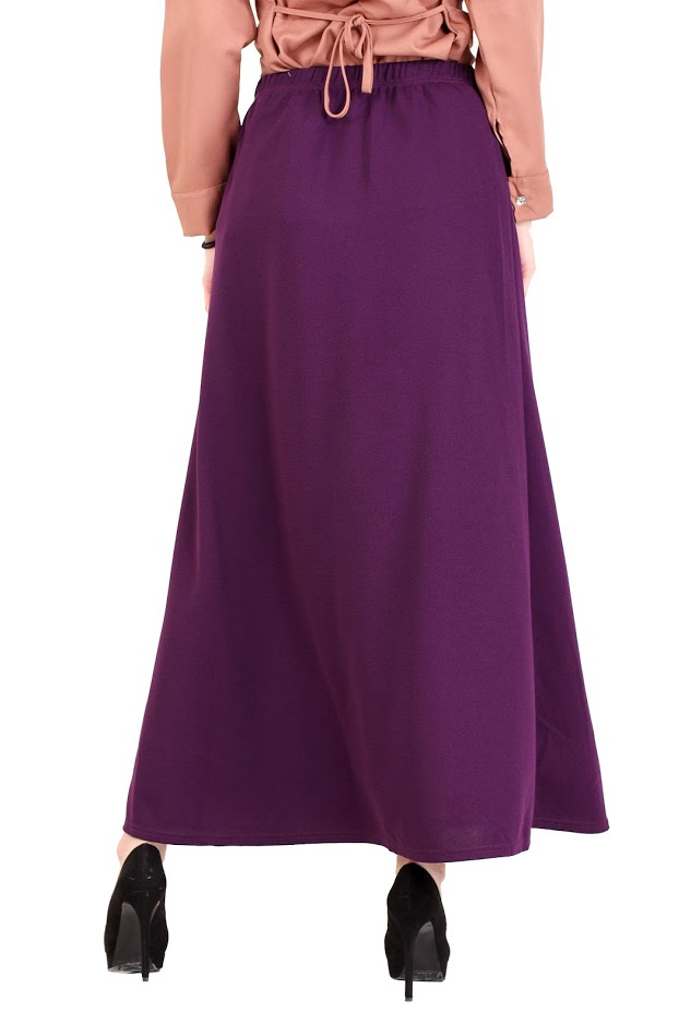 QA-395 Women A Line Skirt Purple