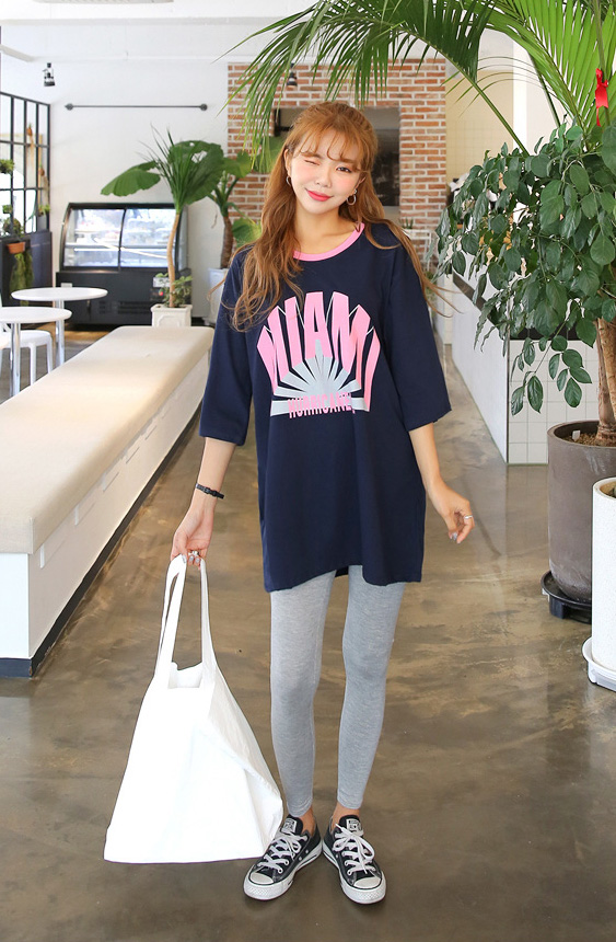 KB10077 Casual Top Navy